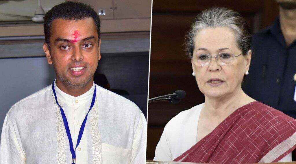काँग्रेस ने वचननाम्यात दिलेल्या आश्वासनांचा पूर्तता करावी अशी माजी खासदार मिलिंद देवरा यांनी सोनिया गांधींकडे केली मागणी काँग्रेस ने वचननाम्यात दिलेल्या आश्वासनांचा पूर्तता करावी अशी माजी खासदार मिलिंद देवरा यांनी सोनिया गांधींकडे केली मागणी