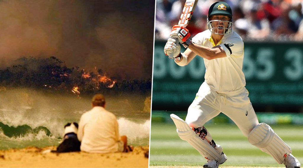 Fires Are Beyond Words! डेव्हिड वॉर्नर याने शेअर केला ऑस्ट्रेलिया येथील ...