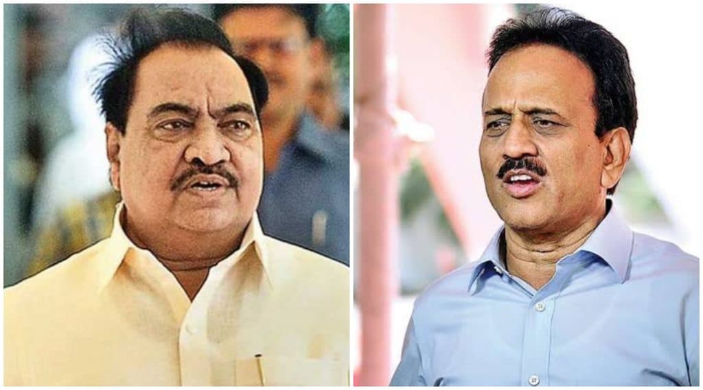 जळगाव: भाजप कार्यालयात एकनाथ खडसे विरुद्ध गिरीश महाजन शेजारीशेजारी, कार्यकर्ते मात्र आमनेसामने जळगाव: भाजप कार्यालयात एकनाथ खडसे विरुद्ध गिरीश महाजन शेजारीशेजारी, कार्यकर्ते मात्र आमनेसामने