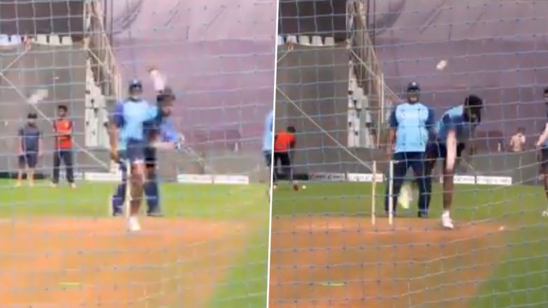 India Vs Australia: जसप्रीत बुमराह, नवदीप सैनी यांच्या यॉर्करचे आस्ट्रेलिया संघासमोर मोठे आव्हान; बीसीसीआयने शेअर केला व्हिडिओ