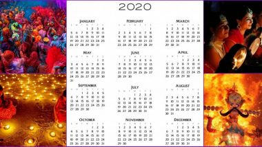 Lala Ramswaroop Calendar 2020 For Free PDF Download: नवीन वर्षातील सण, उत्सव आणि सुट्ट्यांची संपूर्ण यादी पाहण्यासाठी मोफत डाऊनलोड करा 'लाला रामस्वरुप कॅलेंडर 2020'