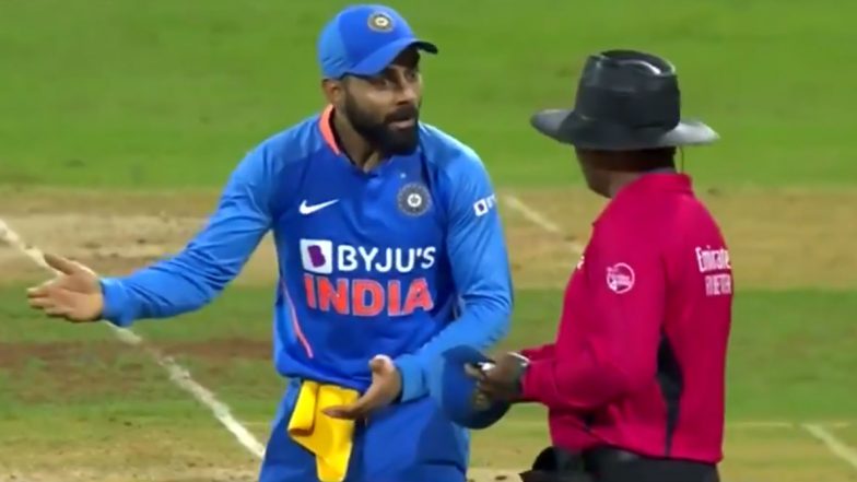 Video: ऑस्ट्रेलियाविरुद्ध पहिल्या वनडे सामन्यात विकेट न मिळाल्याने हताश विराट कोहली याने अंपायरसह घातला वाद