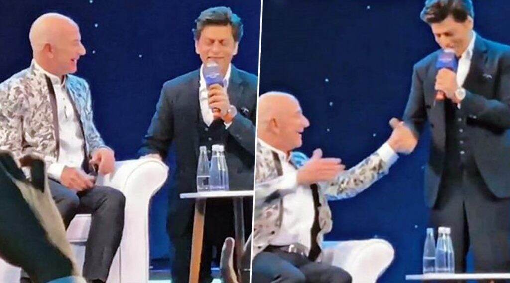 Amazon चे मालक Jeff Bezos यांना शाहरूख खान ने शिकवला 'डॉन' चा सुपरहिट डायलॉग (Watch Video) Amazon चे मालक Jeff Bezos यांना शाहरूख खान ने शिकवला 'डॉन' चा सुपरहिट डायलॉग (Watch Video)