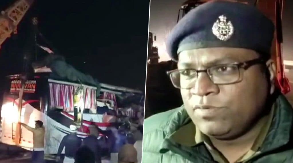 आगरा-लखनौ एक्सप्रेस वे येथे ट्रक-बसचा भीषण अपघात, 14 जणांचा मृत्यू आगरा-लखनौ एक्सप्रेस वे येथे ट्रक-बसचा भीषण अपघात, 14 जणांचा मृत्यू