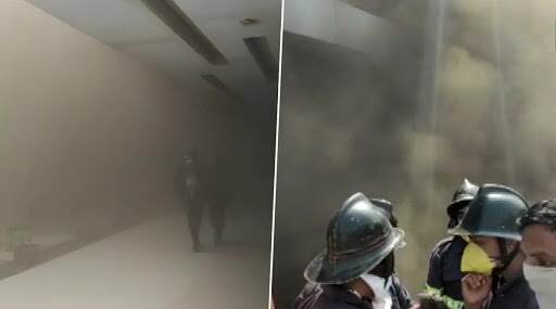 #Update Thane Fire: कापूरबावडी येथील लेक सिटी मॉल मध्ये आग; दोन जण जखमी #Update Thane Fire: कापूरबावडी येथील लेक सिटी मॉल मध्ये आग; दोन जण जखमी