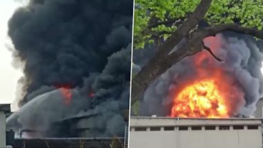 Dombivali Fire: डोंबिवलीत एमआयडीसीतील केमिकल कंपनीला भीषण आग; अग्निशमन दलाच्या 8 गाड्या घटनास्थळी दाखल
