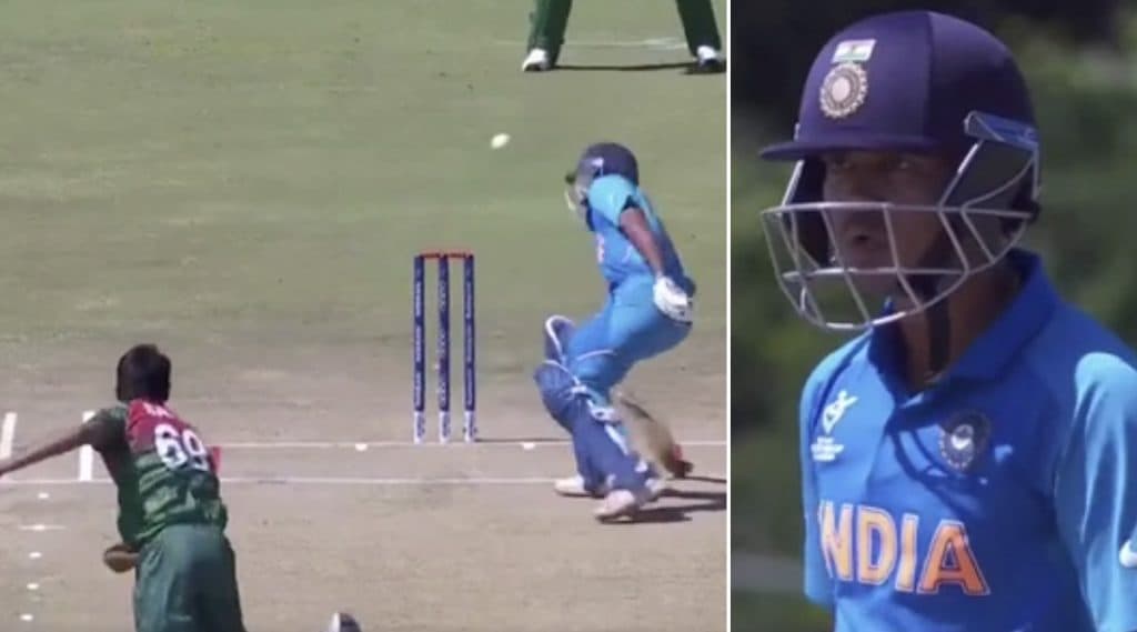U19 World Cup 2020: दिव्यांश सक्सेना च्या डोक्यावर बांग्लादेशी गोलंदाजाने रागात फेकून मारला बॉल, संतप्त Netizens ने लगावली फटकार U19 World Cup 2020: दिव्यांश सक्सेना च्या डोक्यावर बांग्लादेशी गोलंदाजाने रागात फेकून मारला बॉल, संतप्त Netizens ने लगावली फटकार