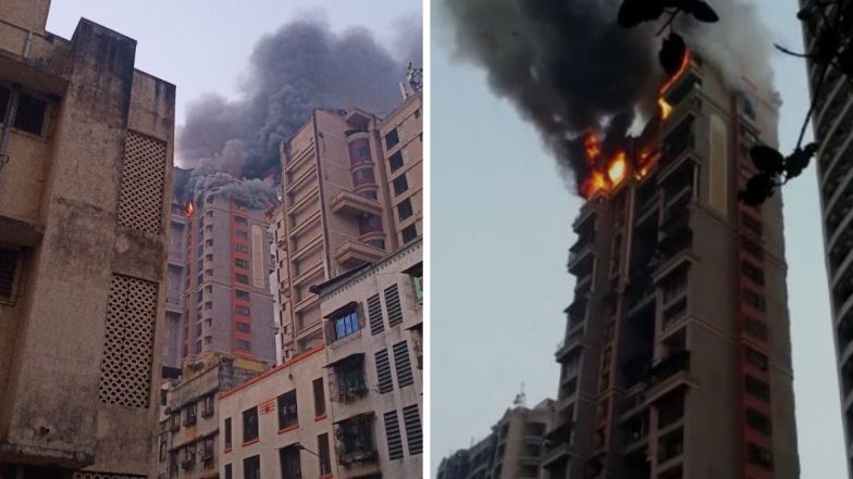 नवी मुंबईतील हाय राईस अपार्टमेंटला भीषण आग, अग्निशमन दलाच्या गाड्या दाखल
