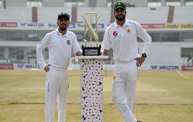 PAK vs BAN 1st Test 2020 Live Streaming: पाकिस्तान विरुद्ध बांग्लादेश टेस्ट लाईव्ह सामना आणि स्कोर पहा Sony ESPN आणि SonyLIV वर