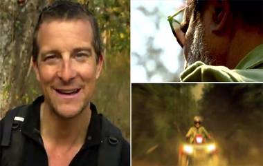 Into The Wild With Bear Grylls and Superstar Rajinikanth Promo: बंदिपूर जंगलामध्ये साहसी स्टंट्सने प्रेक्षकांना थक्क करणार सुपरस्टार रजनीकांत (Watch Video)