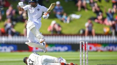 IND vs NZ 1st Test: एजाज पटेल च्या डायरेक्ट थ्रो ने रिषभ पंत झाला रनआऊट, अजिंक्य रहाणे वर Netizens ने केली टीका (Video)