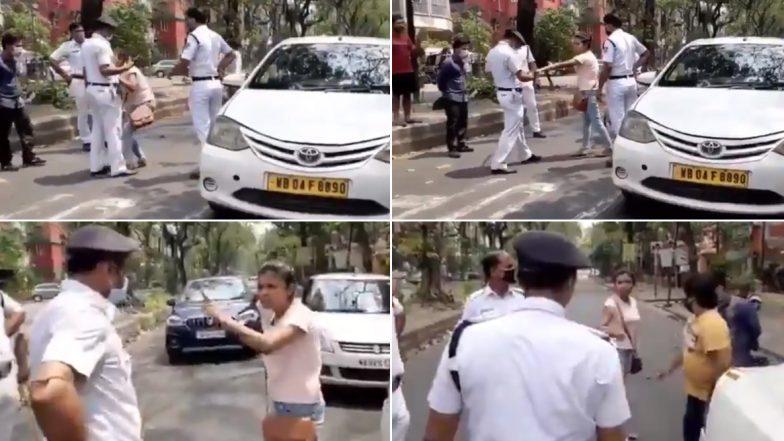 लॉकडाऊनचा नियम मोडल्याने अडवलेल्या महिलेने पोलिसांनाच घेतला चावा; पहा Viral Video