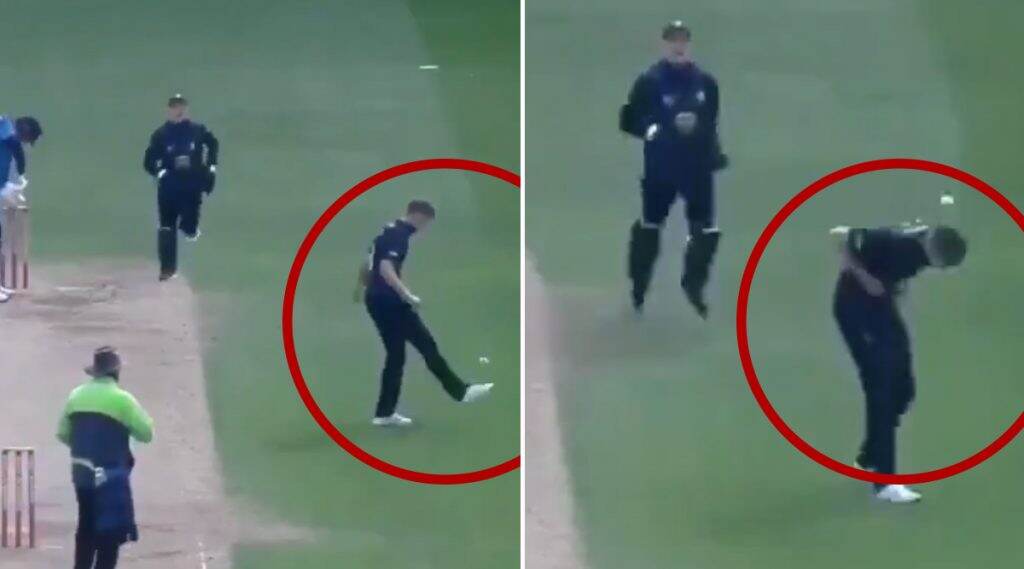Bowler Hai Ya Cristiano Ronaldo! आकाश चोपडा ने शेअर केला क्रिस्टियानो रोनाल्डोच्या स्टाईलमध्ये चेंडू रोखणाऱ्या गोलंदाजाचा आश्चर्यकारक Video Bowler Hai Ya Cristiano Ronaldo! आकाश चोपडा ने शेअर केला क्रिस्टियानो रोनाल्डोच्या स्टाईलमध्ये चेंडू रोखणाऱ्या गोलंदाजाचा आश्चर्यकारक Video