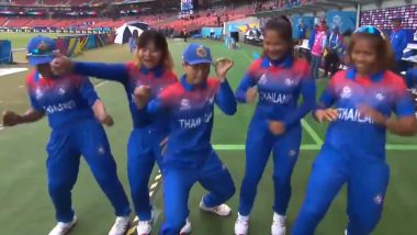 Women's T20 World Cup 2020: पावसाने व्यत्यय आणलेल्या सामन्यात थायलंड महिला टीमने केलेला डांस पाहून तुम्हालाही वाटेल थिरकावेसे (Video)