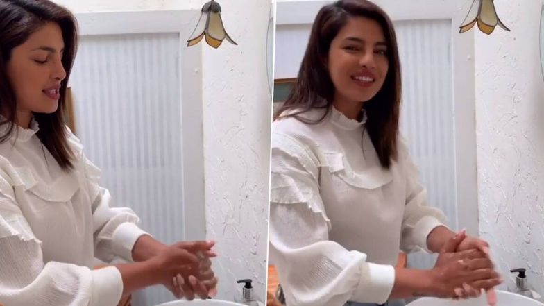 प्रियंका चोप्रा हिने पूर्ण केले Safe Hand Challenge; व्हिडिओ शेअर करत अमिताभ बच्चन, निक जोनस सह परिणीति चोप्रा हिला केले नॉमिनेट