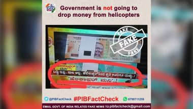 PIB Fact Check: भारत सरकार प्रत्येक गावामध्ये हेलिकॉप्टरच्या माध्यामातून पैशांची बरसात करणार? जाणून घ्या या FAKE News मागील सत्य
