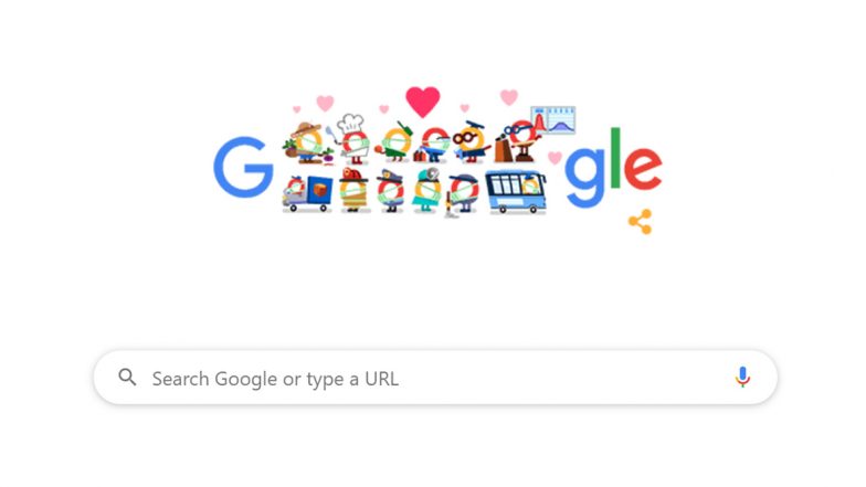 कोरोना विषाणूशी लढणाऱ्या सर्व मदतगारांना धन्यवाद देणारं खास Google Doodle!