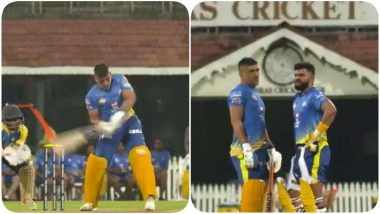 IPL 2020 पूर्वी CSK सराव सत्रात एमएस धोनी, सुरेश रैना यांनी ठोकले षटकार, चेन्नई सुपर किंग्सने शेअर केला Unseen व्हिडिओ
