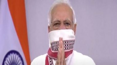 PM Modi Speech: नरेंद्र मोदी यांची चेहरा कव्हर करण्यासाठी 'गमछा' स्टाईल; घरगुती मास्क वापरण्याचा सल्ला देताना मोदींचा हटके फंडा
