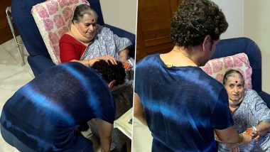 सचिन तेंडुलकर याने 47 वा वाढदिवसानिमित्त आईच्या आशीर्वादाने केली दिवसाची सुरुवात, मिळाली 'अमूल्य' गिफ्ट, पाहा Photo