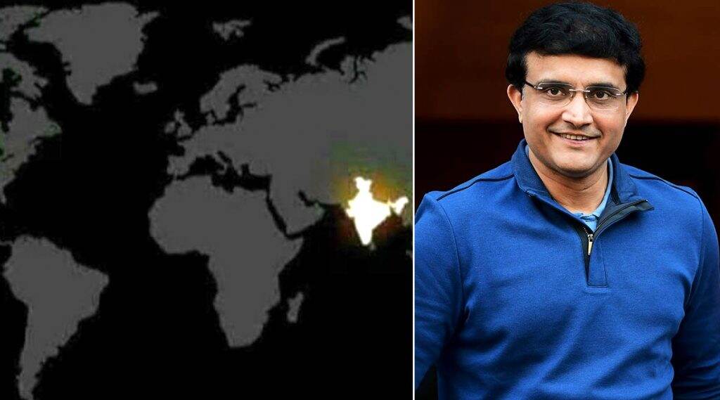 फेक न्यूजच्या जाळ्यात अडकले सौरव गांगुली, भारताची एकता दाखवण्यासाठी शेअर केला बनावट NASA फोटो फेक न्यूजच्या जाळ्यात अडकले सौरव गांगुली, भारताची एकता दाखवण्यासाठी शेअर केला बनावट NASA फोटो