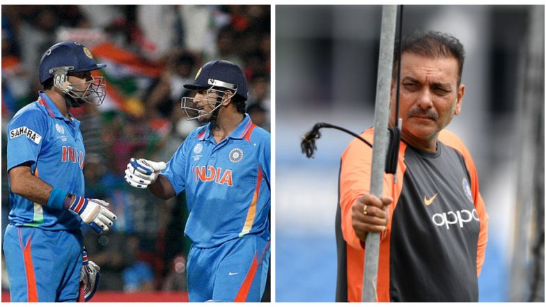 युवराज सिंह ने रवि शास्त्रीवर 2011 वर्ल्ड कप विजेत्यांचे अभिनंदन ट्विटमध्ये एमएस धोनी आणि त्याच्याकडे दुर्लक्ष केल्याबद्दल साधला निशाना, प्रशिक्षकाने सुधारली चूक