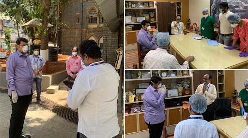 Coronavirus: सेंट जॉर्ज, जीटी, नायर रुग्णालयाला देवेंद्र फडणवीस यांची भेट; कोरोनाची सद्यस्थिती आणि उपाययोजनांबाबत डॉक्टर, अधिष्ठात्यांशी केली चर्चा Coronavirus: सेंट जॉर्ज, जीटी, नायर रुग्णालयाला देवेंद्र फडणवीस यांची भेट; कोरोनाची सद्यस्थिती आणि उपाययोजनांबाबत डॉक्टर, अधिष्ठात्यांशी केली चर्चा