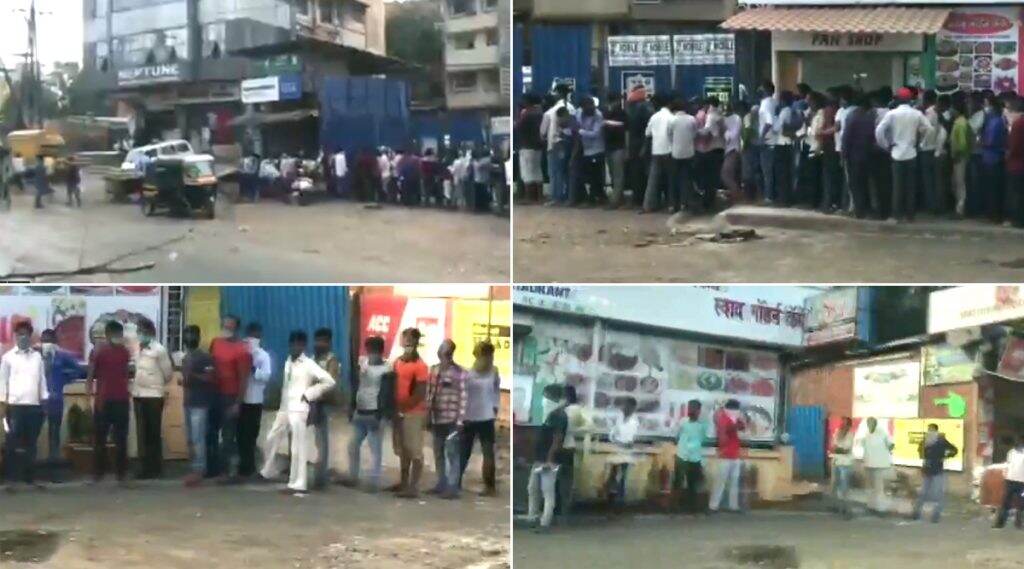 डोंबिवली मध्ये स्थलांतरित मजुरांची मेडिकल सर्टिफिकेट्स घेण्यासाठी लांबच लांब रांग; सोशल डिस्टन्सिंगचा फज्जा डोंबिवली मध्ये स्थलांतरित मजुरांची मेडिकल सर्टिफिकेट्स घेण्यासाठी लांबच लांब रांग; सोशल डिस्टन्सिंगचा फज्जा