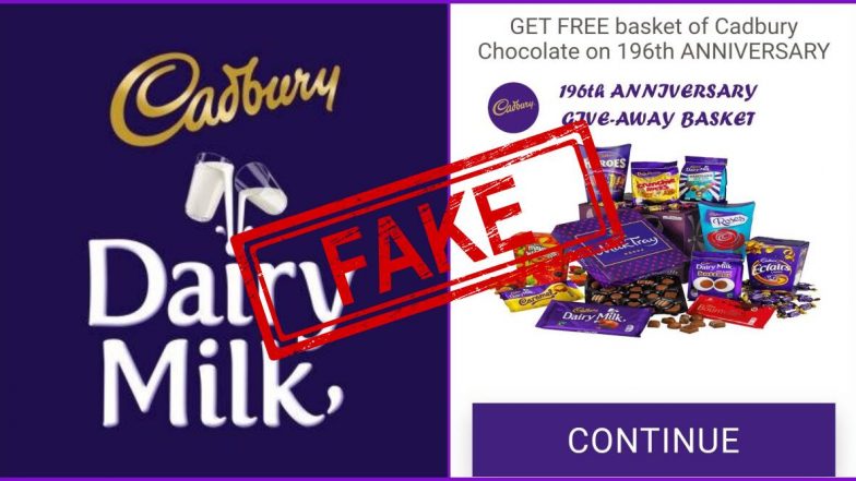 Fact Check: 196 व्या वर्धापनदिनानिमित्त कॅडबरी कंपनी प्रत्येकाला 500 चॉकलेट बास्केट्स फ्री देणार? व्हायरल होणाऱ्या या मेसेज मागील सत्य काय?