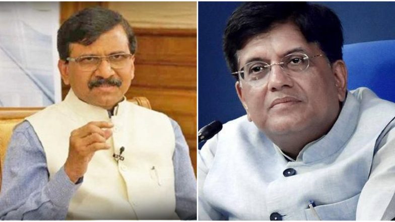 Lockdown: रेल्वे मंत्री पीयूष गोयल यांच्यावर शिवसेना खासदार संजय राऊत यांचा निशाणा म्हणाले, 'राज्यसभेत महाराष्ट्राचे प्रतिनिधित्व करताय हे विसरू नका'
