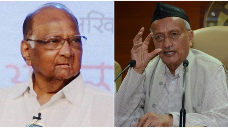 राज्यपाल भगत सिंह कोश्यारी यांच्या भेटीसाठी NCP अध्यक्ष शरद पवार राजभवन येथे दाखल