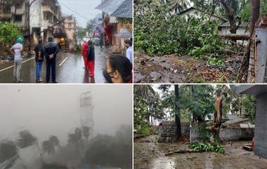 Cyclone Nisarga Effect: निसर्ग चक्रीवादळाचा कोकण किनारपट्टी भागात तडाखा; पहा वादळी वाऱ्यासह पावसाचे व्हिडिओ आणि फोटोज्