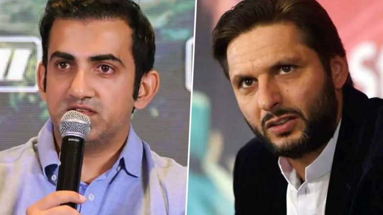 कोविड-19 ची लागण झालेल्या पाकिस्तानी क्रिकेटपटू शाहिद आफ्रिदी याच्याबद्दल गौतम गंभीर याने केले 'हे' वक्तव्य