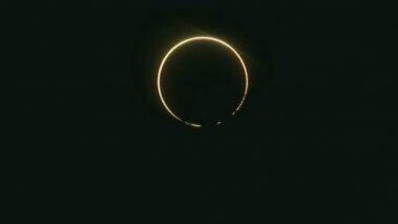 कंकणाकृती सूर्यग्रहणात झालं Ring of Fire 2020 चं दर्शन; पहा हे विलोभनीय दृश्य !