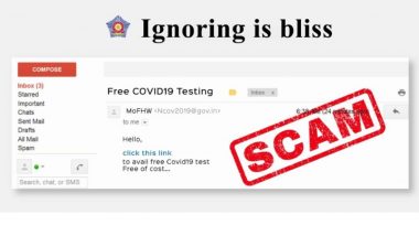 मुंबई पोलिसांकडून 'Free Covid Testing' इमेल्स बाबत स्पॅम अलर्ट; लिंक ओपन न  करण्याचं आवाहन