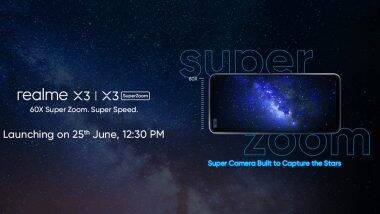 Realme X3 आणि Realme X3 SuperZoom भारतात 25 जून रोजी होणार लॉन्च; पहा काय आहेत फीचर्स