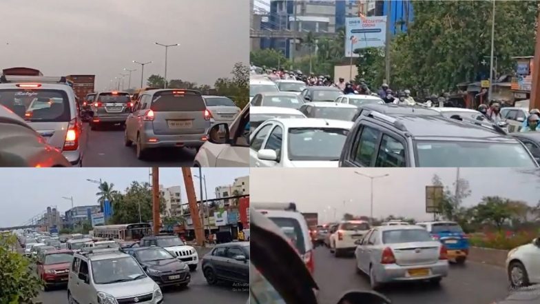 Mumbai Traffic Jam: लॉक डाऊन 5 मध्ये नियम शिथिल झाल्याने मुंबईमध्ये वाहतूक कोंडी; रस्त्यावर गाड्यांच्या लांबच-लांब रांगा (Video)