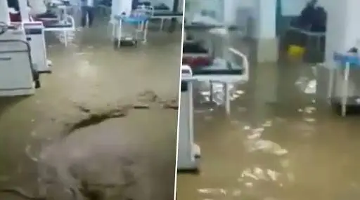 महाराष्ट्र: जळगाव मधील डॉ. उल्हास पाटील मेडिकल कॉलेज आणि हॉस्पिटलमध्ये पावसाचे पाणी शिरले, Watch Viral Video