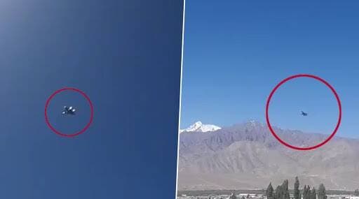 India-China Tensions: गलवान खोर्यातील संघर्षानंतर लद्दाख मध्ये आभाळात घिरट्या घालताना दिसलं वायुसेनेचं लढाऊ विमान (Watch Video) India-China Tensions: गलवान खोर्यातील संघर्षानंतर लद्दाख मध्ये आभाळात घिरट्या घालताना दिसलं वायुसेनेचं लढाऊ विमान (Watch Video)
