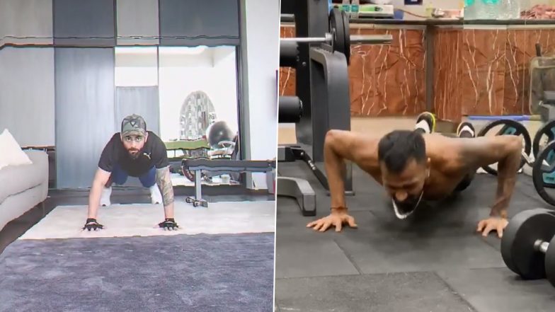 Virat Kohli Fly Push-ups: हार्दिक पांड्याच्या ‘फ्लाईंग पुश-अप्स’वर विराट कोहली फिदा, क्लॅप 'ट्विस्ट'ने पूर्ण केला चॅलेंज (Watch Video)