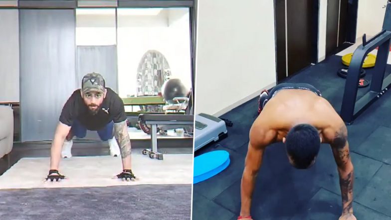 Hardik Pandya Back-clap Push-ups: विराट कोहलीच्या 'क्लॅप पुश-अप्स'ला हार्दिक पांड्याच दमदार उत्तर, पाहा तुम्हाला जमतेय का 'ही' नवीन एक्सरसाइज (Watch Video)