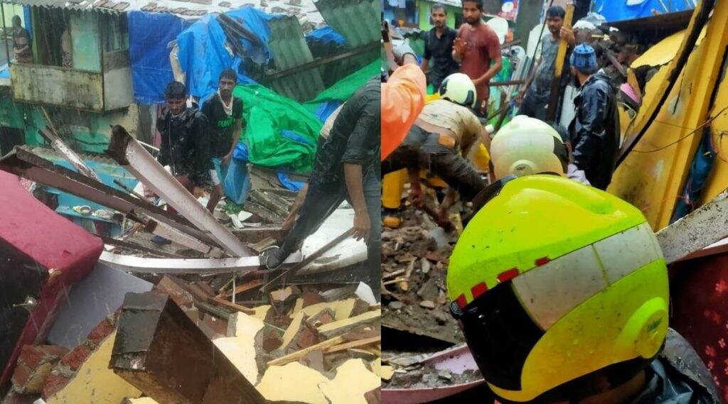 मुंबई: मालाड मध्ये मालवणी परिसरात दुमजली चाळीचा भाग कोसळला; बचावकार्य सुरू मुंबई: मालाड मध्ये मालवणी परिसरात दुमजली चाळीचा भाग कोसळला; बचावकार्य सुरू