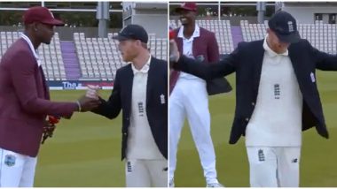 ENG vs WI 1st Test: टॉस दरम्यान जेसन होल्डरला पडला ICC च्या नियमांचा विसर, कॉमेंटेटर देखील लागले हसू, पाहा व्हिडिओ