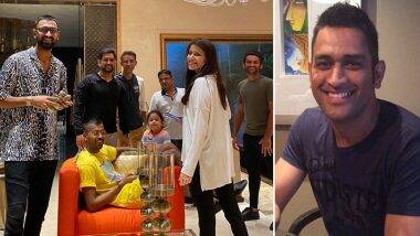 MS Dhoni Birthday Pic: एमएस धोनी याच्या 39 व्या वाढदिवसाची पत्नी साक्षी धोनीने शेअर केली झलक, म्हणाली- येतेय 'Happy Squad' ची आठवण (See Photo)