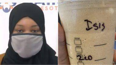 मुस्लिम महिलेच्या कपवर ISIS लिहिल्याने Starbucks यांच्या विरोधात तक्रार दाखल करत भेदभाव केल्याचा लावला आरोप