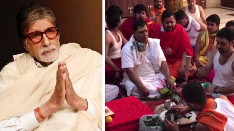 अमिताभ बच्चन आणि अभिषेक बच्चन यांची कोरोनातून सुटका व्हावी यासाठी उज्जैन येथे पूजेचे आयोजन, पहा फोटो