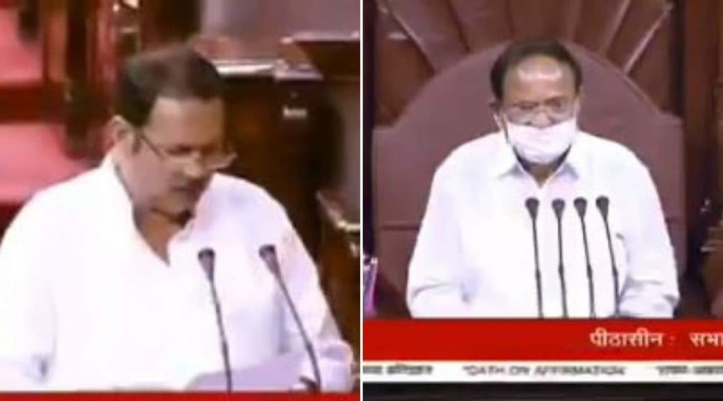 उदयनराजे भोसले यांनी राज्यसभा खासदार पदी शपथ घेताना दिली जय भवानी जय शिवाजी घोषणा; सभापती व्यंकय्या नायडू यांनी सुनावले (Watch Video) उदयनराजे भोसले यांनी राज्यसभा खासदार पदी शपथ घेताना दिली जय भवानी जय शिवाजी घोषणा; सभापती व्यंकय्या नायडू यांनी सुनावले (Watch Video)