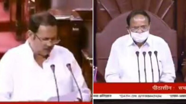 उदयनराजे भोसले यांनी राज्यसभा खासदार पदी शपथ घेताना दिली जय भवानी जय शिवाजी घोषणा; सभापती व्यंकय्या नायडू यांनी सुनावले (Watch Video)