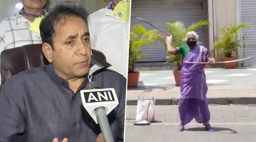 शांताबाई पवार यांना गृहमंत्री अनिल देशमुख यांच्याकडून 1 लाख रुपयांची मदत; रस्त्यावर पोटासाठी करायच्या कसरत शांताबाई पवार यांना गृहमंत्री अनिल देशमुख यांच्याकडून 1 लाख रुपयांची मदत; रस्त्यावर पोटासाठी करायच्या कसरत