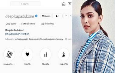 बॉलिवूड अभिनेत्री दीपिका पादुकोण चे इन्स्टाग्रामवर झाले 50 मिलियन फॉलोअर्स; सलमान खान, शाहरुख खान, अक्षय कुमारलाही टाकले मागे